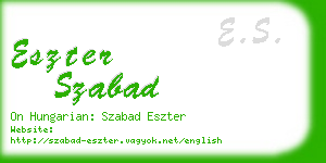 eszter szabad business card